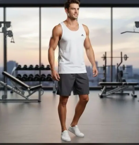 Regata Fitness Adidas Vintage Branca - Tam P