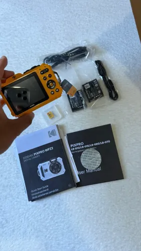 Kodak PIXPRO WPZ2 Amarela + 2 Baterias + Cartão 16GB | Nova, Nunca Usada