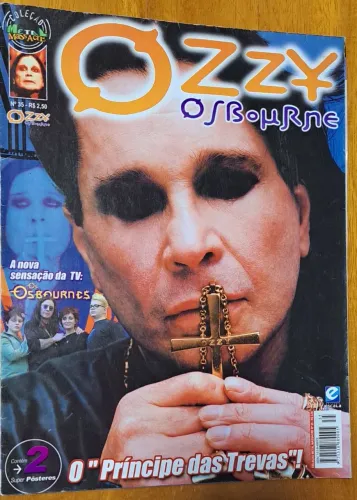 REVISTA OZZY OSBOURNE - PÔSTER GIGANTE - O PRÍNCIPE DAS TREVAS