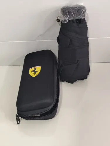 Guarda-chuva Compacto Scuderia Ferrari + Estojo Rígido (Novo)