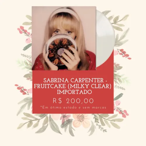 VINIL SABRINA CARPENTER - FRUITCAKE (MILKY CLEAR)