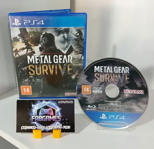 Jogo PS4 Metal Gear survive. Aqui na LOJA FABGAMES. Loja física. 