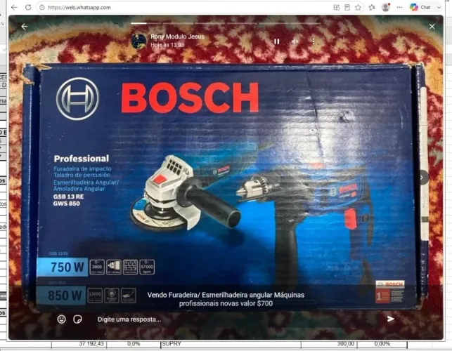 Vendo Furadeira/Esmerilhadeira angular *