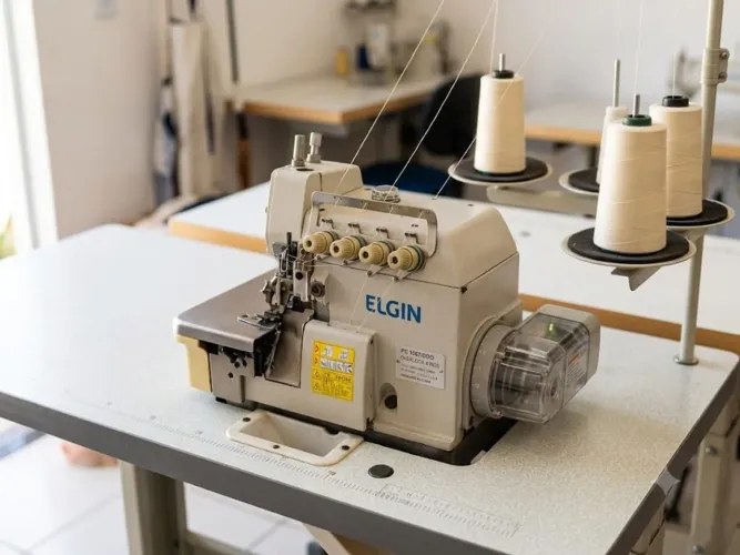 Máquina orvelock quatro fios industrial