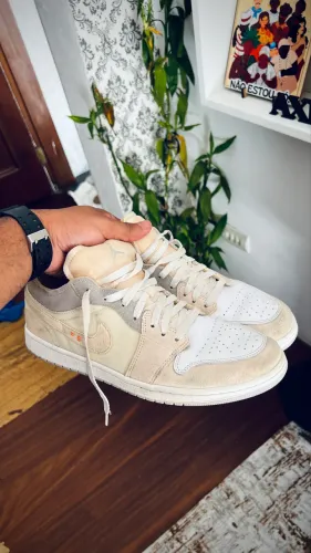 Tênis nike air jordan 1 low se craft inside out cream, Original, Tam 43, $500