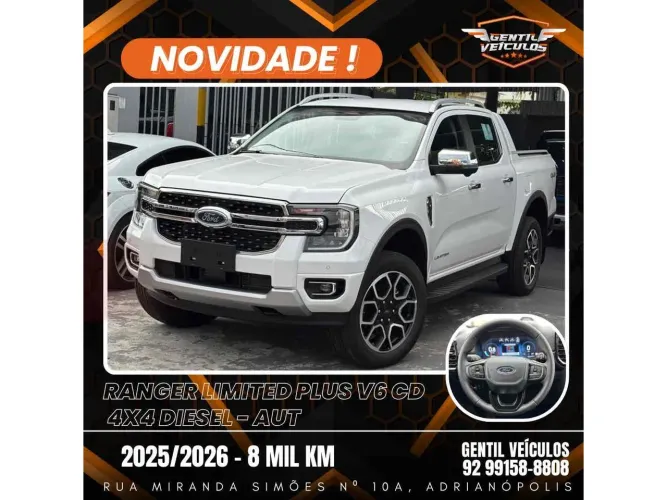 Ford Ranger Limited 3.0 V6 4X4 CD TB Die. AUT 2026