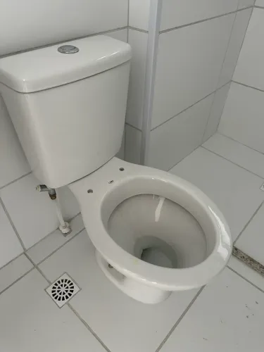 Vaso sanitário com caixa aclopada