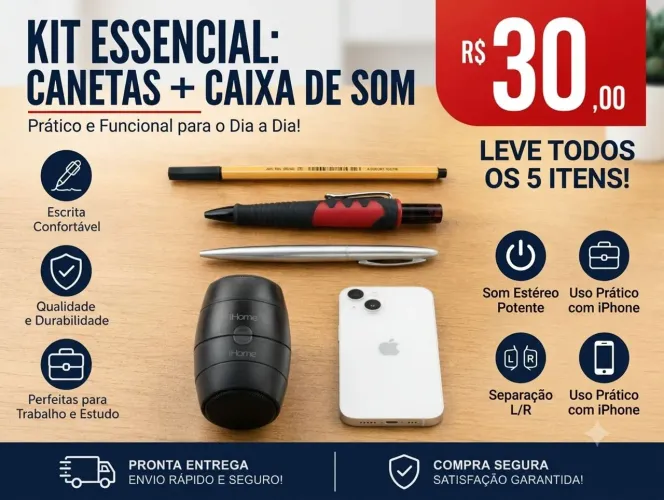 ? TUDO ISSO POR APENAS R$ 30,00! É sério, você leva os 5 itens pelo preço de um almoço