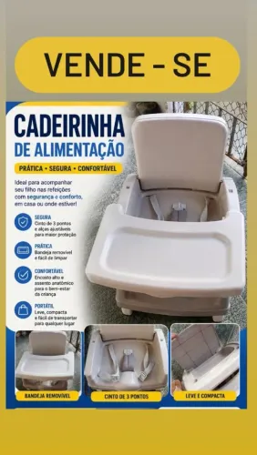 Cadeira de alimentação infantil