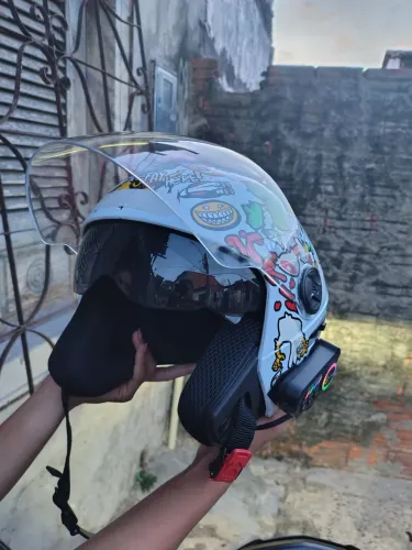 Capacete aberto Dot