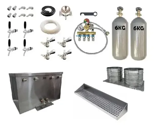 Kit Chopp Completo 4 Torneiras ? Pronto p/ Kombi, Van ou Trailer