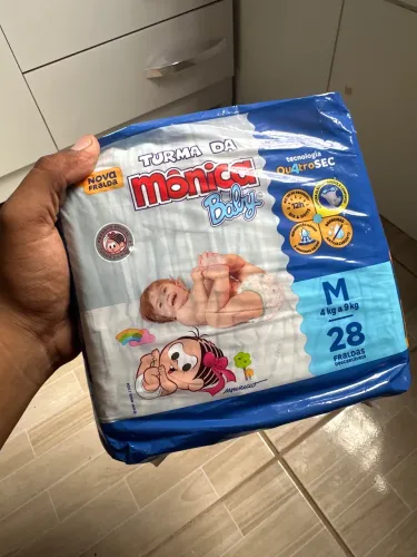 Fralda M Turma da Mônica Qu4troSec (9PACOTES)