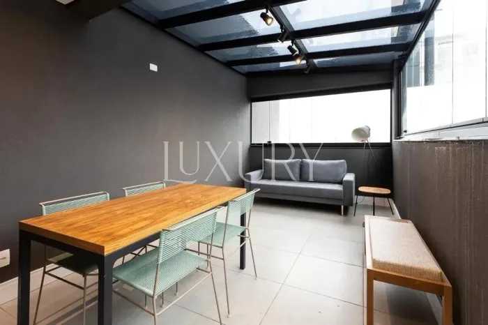 Apartamento Mobiliado à Venda na Vila Olímpia, 51,64 m², 1 suite, 1 vaga - Varanda Gourmet