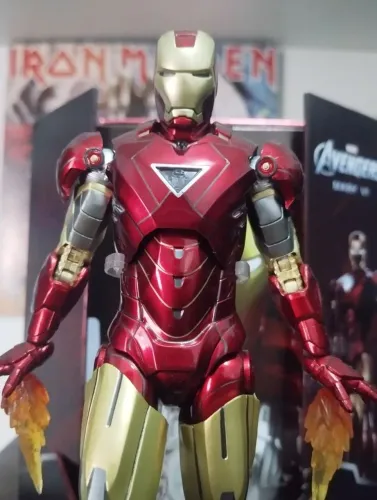 Iron Man zd toys Mark 6 Marvel homem de ferro 