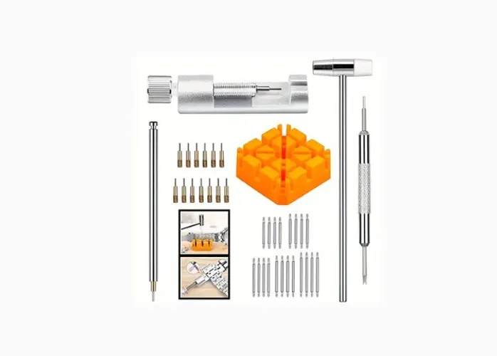 Relógio Ferramenta Reparo Pulseira e Removedor de Pinos, kit com 41pcs 