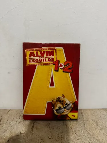 DVD: Alvin e os esquilos 1 e 2 com luva - Excelente Estado De Colecionador