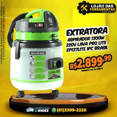 Extratora Aspirador 1200W 220V Lava Pro Lite EP127LITE IPC Brasil