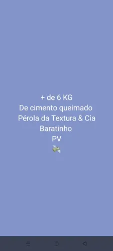 CIMENTO QUEIMADO PÉROLA