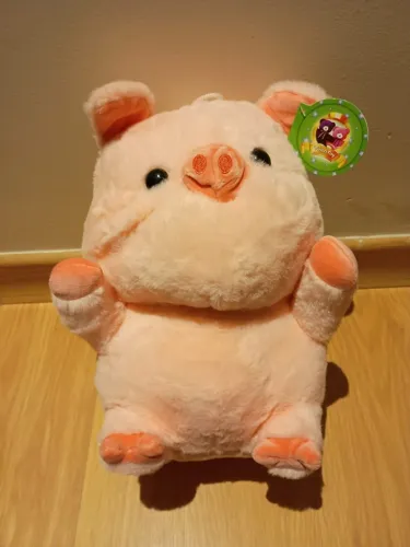 Boneco de pelucia porco 24cm