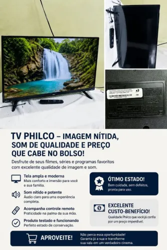 TV Philco 29° em ótimo estado! Funcionando perfeitamente, com imagem nítida