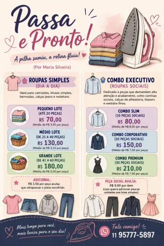 Passadoria de roupas 