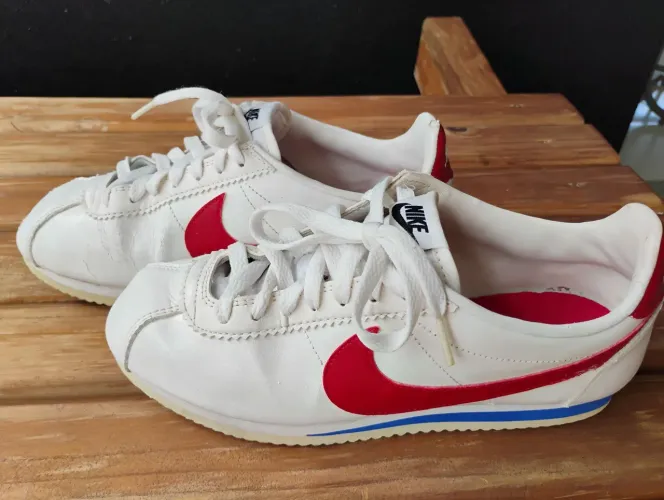 Tênis Nike Cortez Branco e Vermelho Tam 37 Original