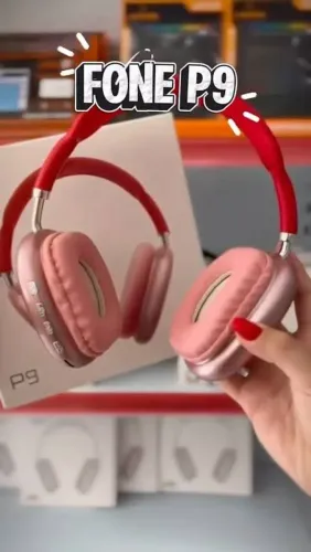 Fone P9 vermelho - Excelente e Novo