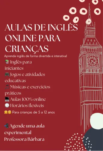 AULAS DE INGLÊS ONLINE PARA CRIANÇAS 
