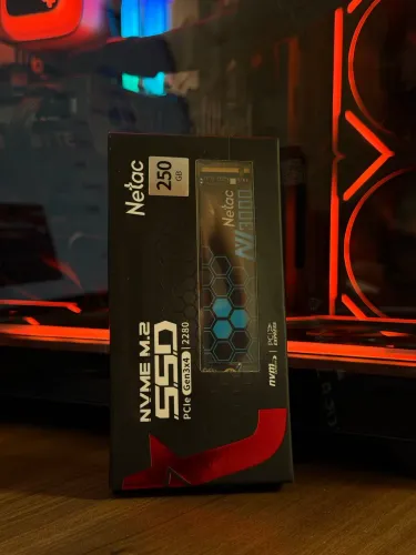 Ssd NVME 250 GB Netac Original Novo na caixa