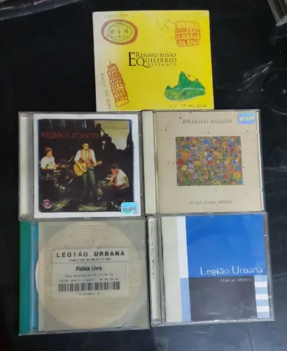 5 Cds Legião Urbana + Renato Russo