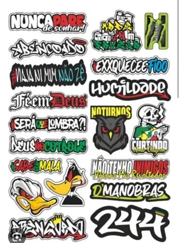 Adesivos personalizando 