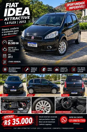 Fiat Idea Attractive 1.4 Fire Flex 8V 5P 2013