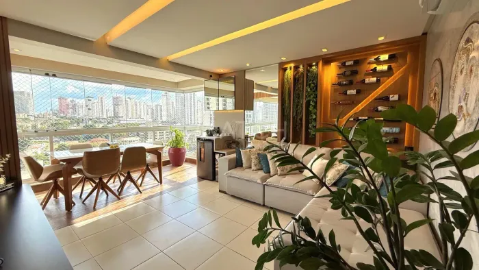 Apartamento mobiliado à venda com 70², 2 quartos sendo 1 suíte, Setor Oeste, Goiânia, GO