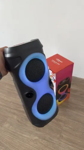 Caixa de Som Bluetooth 50W LED RGB Portátil