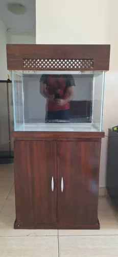 Vendo aquário de 120 litros com móvel.