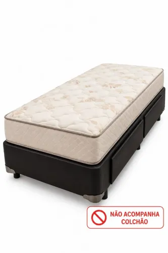 Cama Box Solteiro com Gavetas 88x188 cm - Excelente Estado