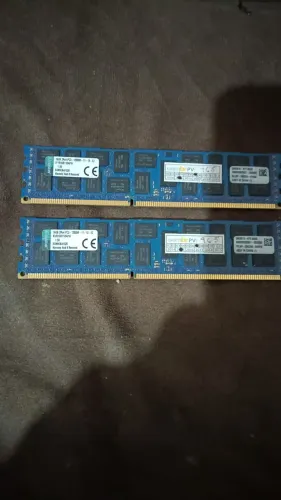 Vendo Lote com 2 memórias de servidor Kingston de 16GB cada pente não testei