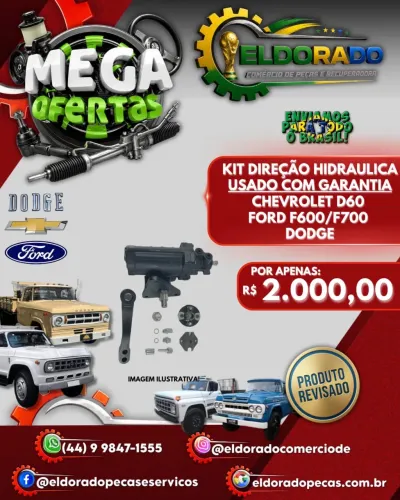 Kit Direção Hidráulica Usado com garantia Chevrolet D60 FORD F600/F700 DODGE