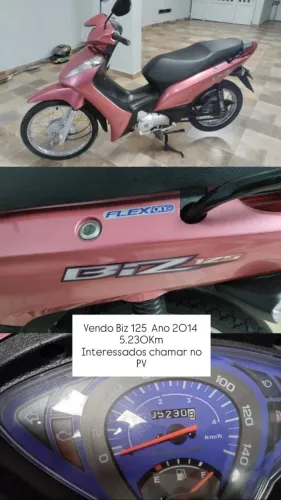 Honda Biz 125 ES Flex 2014 | Apenas 5.230 km | Manual + Chave Reserva | Impecável