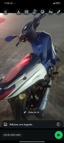 Moto boa 50 cilindrada não tá emplacada painel digital queimado