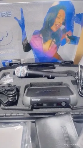 Sistema de microfone sem fio Shure pgx24 Beta 58A