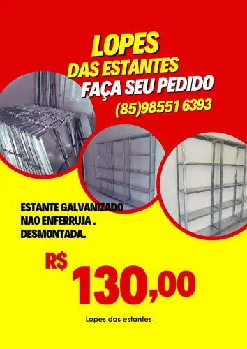 ESTANTE DE AÇO GALVANIZADO DIRETO DA FÁBRICA