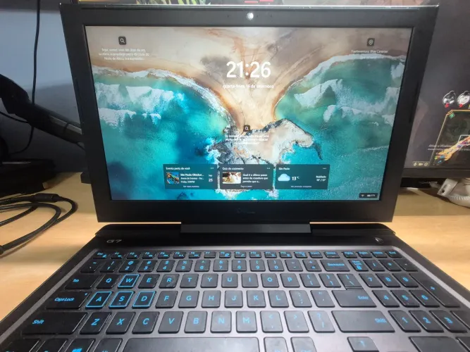 Dell G7 i5 8 geração, GTX 1050ti, 16gb ram, bateria nova, revisado em ótimo estado