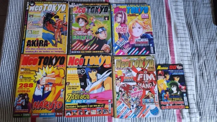 Revistas Neo Tokyo Extra (3 em 1) Edições 1, 3, 10, 12, 13, 17 + Revista Anime Do 55