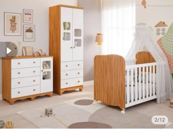 Conjunto de quarto para bebê.
