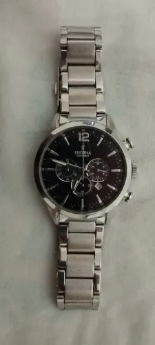 Relógio Festina F20343 Chrono Original - Aço Inox - Masculino