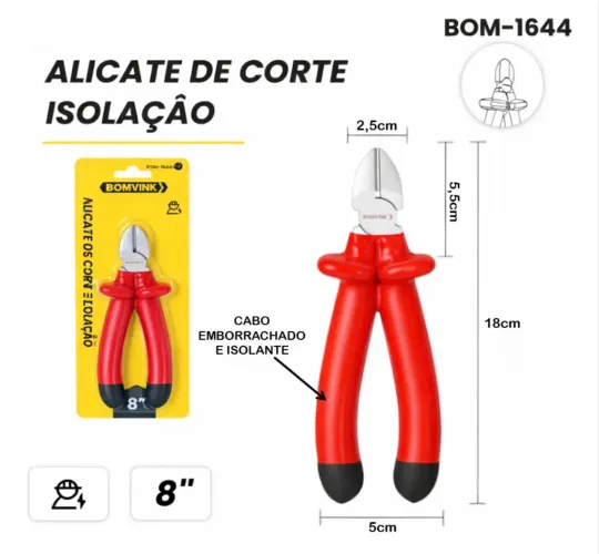 Alicate de Corte Isolação 8?