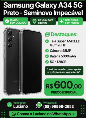 Celular Sansumg A34