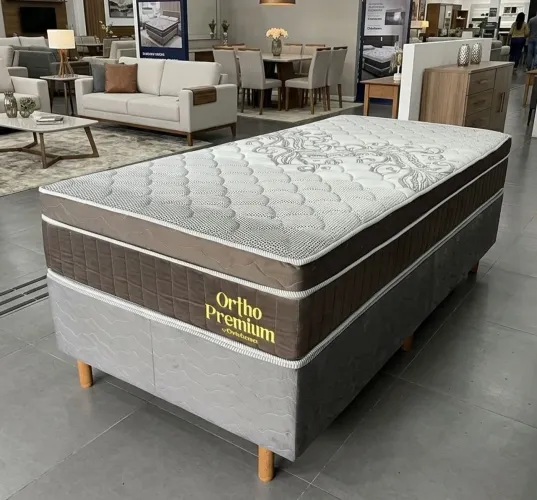 Cama solteiro de espuma linha Premium 