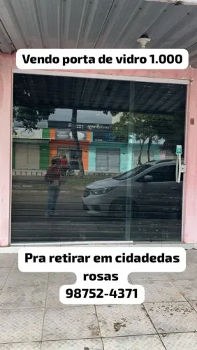 Vendo porta de vidro